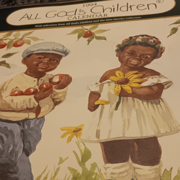 VINTAGE 1994 ALL GOD'S CHILDREN CALENDAR. MISS MARTHA ORIGINAL, INC. - Picture 1 of 4